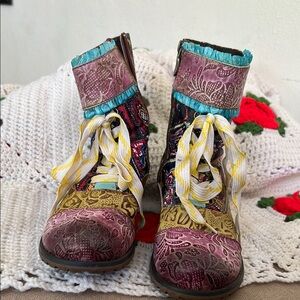 Colorful Women's Patchwork Boots